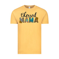 Vintage Mustard blessed mama Vintage Tee - CowhideDigitalArt