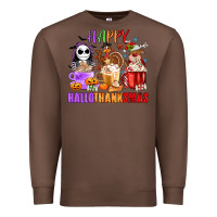 Chestnut happy hallothanksmas Premium Sweatshirt - MaliasSmallBusiness