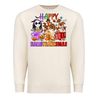 Sandshell happy hallothanksmas Premium Sweatshirt - MaliasSmallBusiness