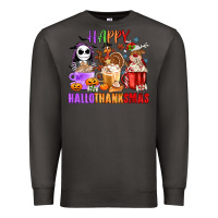 Smoke happy hallothanksmas Premium Sweatshirt - MaliasSmallBusiness