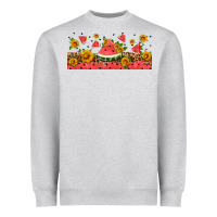 Heather Grey watermelon libbey cup Heavyweight Sweatshirt - HRA Design Shop