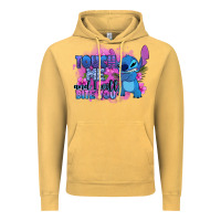 Vintage Mustard touch me and i will bite you stitch Vintage Hoodie - Zillion Design Studio