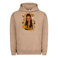 Pigment Burro Fall vibes afro woman Urban Hoodie - NancyCooperArtShop