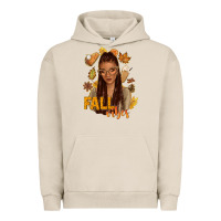 Pigment French Oak Fall vibes afro woman Urban Hoodie - NancyCooperArtShop