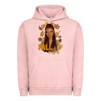 Pigment Salmon Fall vibes afro woman Urban Hoodie - NancyCooperArtShop