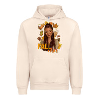 Sandshell Fall vibes afro woman Urban Hoodie - NancyCooperArtShop