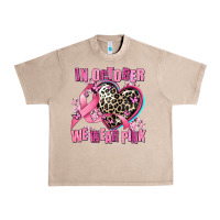 French Oak western leopard  in october we wear pink heart Urban Heavy Tee - AdoDesignShop