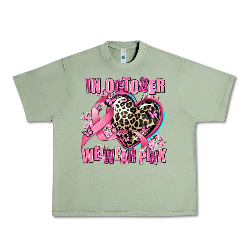 Western Leopard  In October We Wear Pink Heart Urban Heavy Tee by AdoDesignShop | Teevron