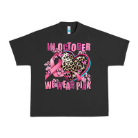 Pigment Black western leopard  in october we wear pink heart Urban Heavy Tee - AdoDesignShop