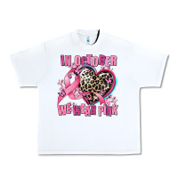 White western leopard  in october we wear pink heart Urban Heavy Tee - AdoDesignShop