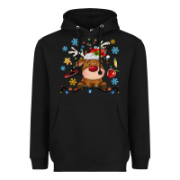 Black christmas deer school Heavyweight Hoodie - MaliasSmallBusiness
