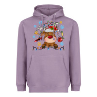 Lavender christmas deer school Heavyweight Hoodie - MaliasSmallBusiness