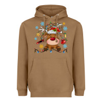 Toasted Coconut christmas deer school Heavyweight Hoodie - MaliasSmallBusiness