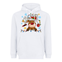 White christmas deer school Heavyweight Hoodie - MaliasSmallBusiness