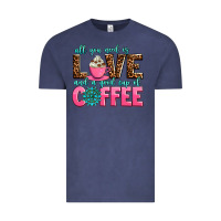Vintage Denim all you need is love and a good cup of coffee Vintage Tee - AdoDesignShop