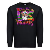 Black dia de los muertos Premium Sweatshirt - MaliasSmallBusiness