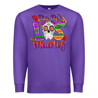 Purple dia de los muertos Premium Sweatshirt - MaliasSmallBusiness