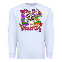 White dia de los muertos Premium Sweatshirt - MaliasSmallBusiness