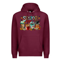 Burgundy senior 2023 coffee cups Premium Hoodie - Jasminsmagicworld
