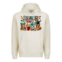 Oatmeal Heather senior 2023 coffee cups Premium Hoodie - Jasminsmagicworld