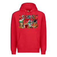 Red senior 2023 coffee cups Premium Hoodie - Jasminsmagicworld