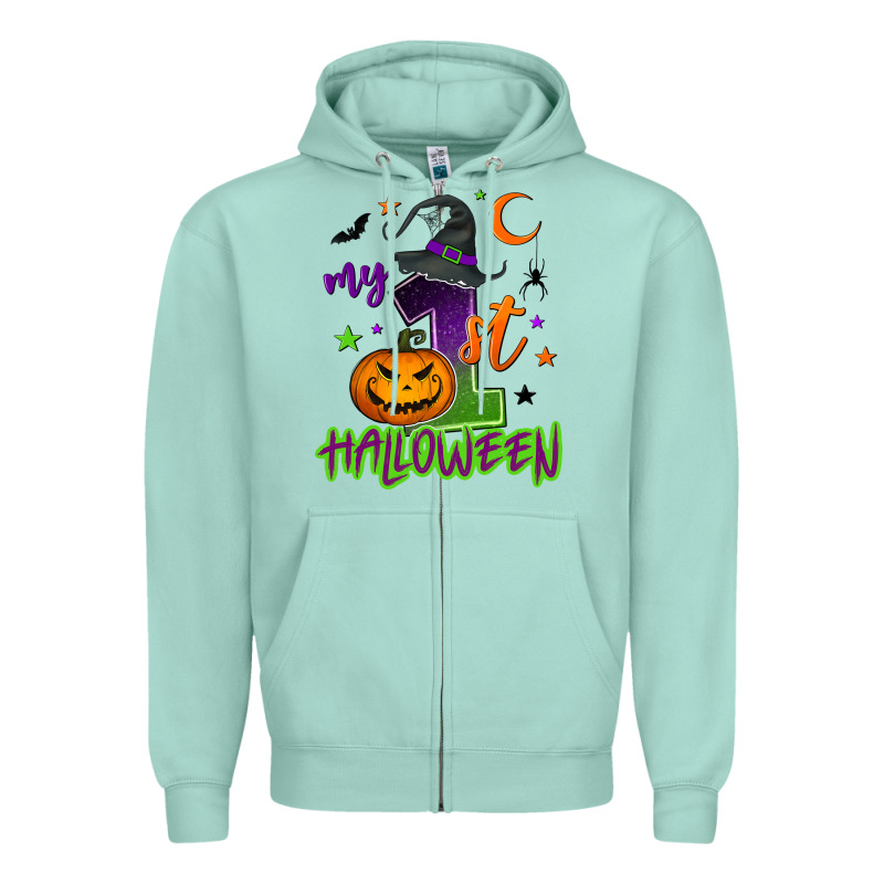 My First Halloween Zipper Hoodie by NancyCooperArtShop | Teevron
