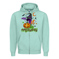 Seafoam My first Halloween Zipper Hoodie - NancyCooperArtShop