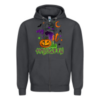 Smoke My first Halloween Zipper Hoodie - NancyCooperArtShop