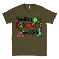 Army Green santa's favorite nail tech Classic Tee - AdoDesignShop
