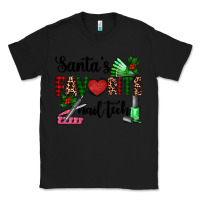 Black santa's favorite nail tech Classic Tee - AdoDesignShop