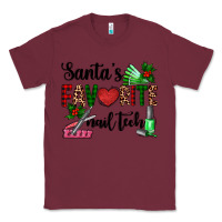 Burgundy santa's favorite nail tech Classic Tee - AdoDesignShop