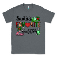 Charcoal Heather santa's favorite nail tech Classic Tee - AdoDesignShop