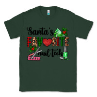 Sports Green santa's favorite nail tech Classic Tee - AdoDesignShop