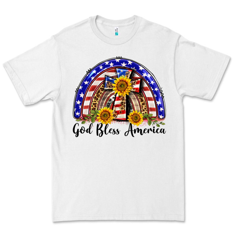 God Bless America  Rainbow Premium Tee by BarkalooDesign | Teevron