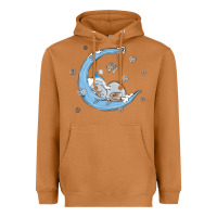 Meerkat snowman and moon Heavyweight Hoodie - MaliasSmallBusiness