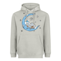 Moon Dust snowman and moon Heavyweight Hoodie - MaliasSmallBusiness