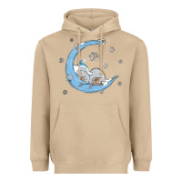 Mushroom snowman and moon Heavyweight Hoodie - MaliasSmallBusiness