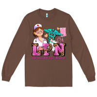 Chestnut lpn licensed practical nurse Long Sleeve Tee - AdoDesignShop