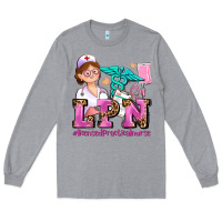 Heather Grey lpn licensed practical nurse Long Sleeve Tee - AdoDesignShop