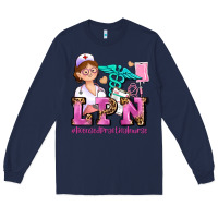 Navy lpn licensed practical nurse Long Sleeve Tee - AdoDesignShop