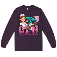 Plum lpn licensed practical nurse Long Sleeve Tee - AdoDesignShop