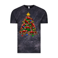 Cloud Black christmas truck tree Vintage Tee - FaDigitalArtStudio