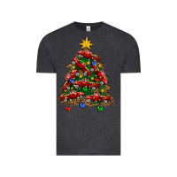 Vintage Black christmas truck tree Vintage Tee - FaDigitalArtStudio