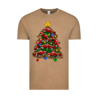 Vintage Coffee christmas truck tree Vintage Tee - FaDigitalArtStudio