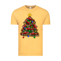 Vintage Mustard christmas truck tree Vintage Tee - FaDigitalArtStudio