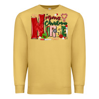 Antique Gold merry christmas nurse Premium Sweatshirt - MaliasSmallBusiness