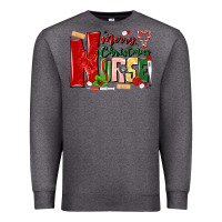 Charcoal Heather merry christmas nurse Premium Sweatshirt - MaliasSmallBusiness