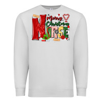 Dove Grey merry christmas nurse Premium Sweatshirt - MaliasSmallBusiness