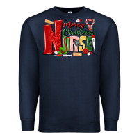 Navy merry christmas nurse Premium Sweatshirt - MaliasSmallBusiness