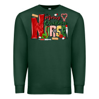 Sports Green merry christmas nurse Premium Sweatshirt - MaliasSmallBusiness
